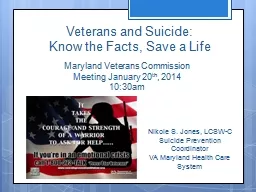 Veterans and Suicide: