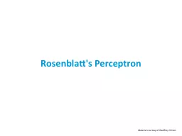 Rosenblatt's Perceptron