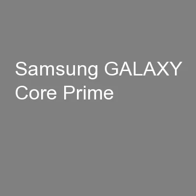 Samsung GALAXY Core Prime