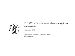 INF 5261 - Development