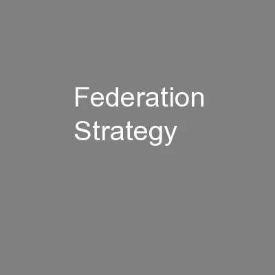 Federation Strategy