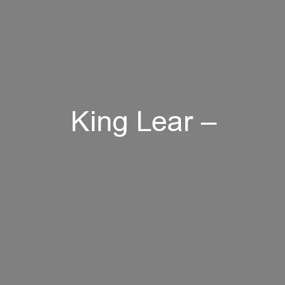 King Lear –
