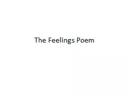 The Feelings Poem
