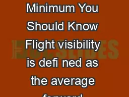 Training Fact Sheet  Visibility Contact Nick Mayhew Phone      The Minimum You Should