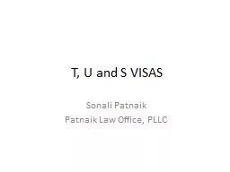 T, U and S VISAS