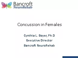 Concussion in Females