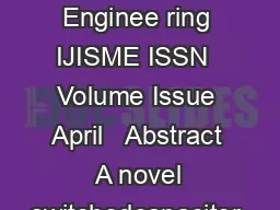 International Journal of Science and Modern Enginee ring IJISME ISSN  Volume Issue April