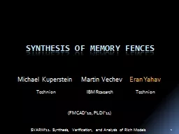 Synthesis of Memory Fences