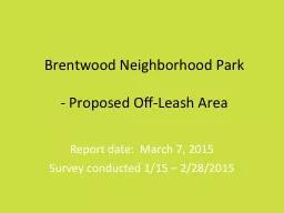 Brentwood Neighborhood Park