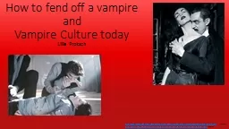 How to fend off a vampire and