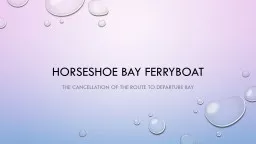 Horseshoe bay ferryboat