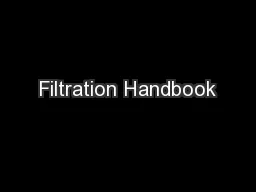 Filtration Handbook