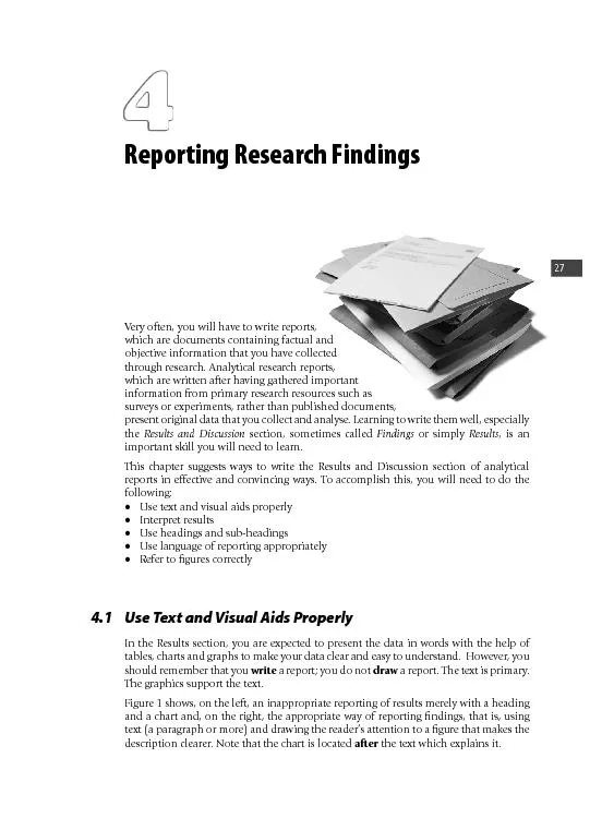Reporting Research Findings\n\r\b\r\t\n\b\t\b\t