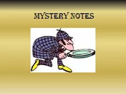 Mystery Notes