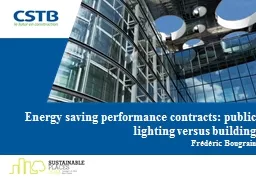 Energy saving performance contracts: public lighting versus
