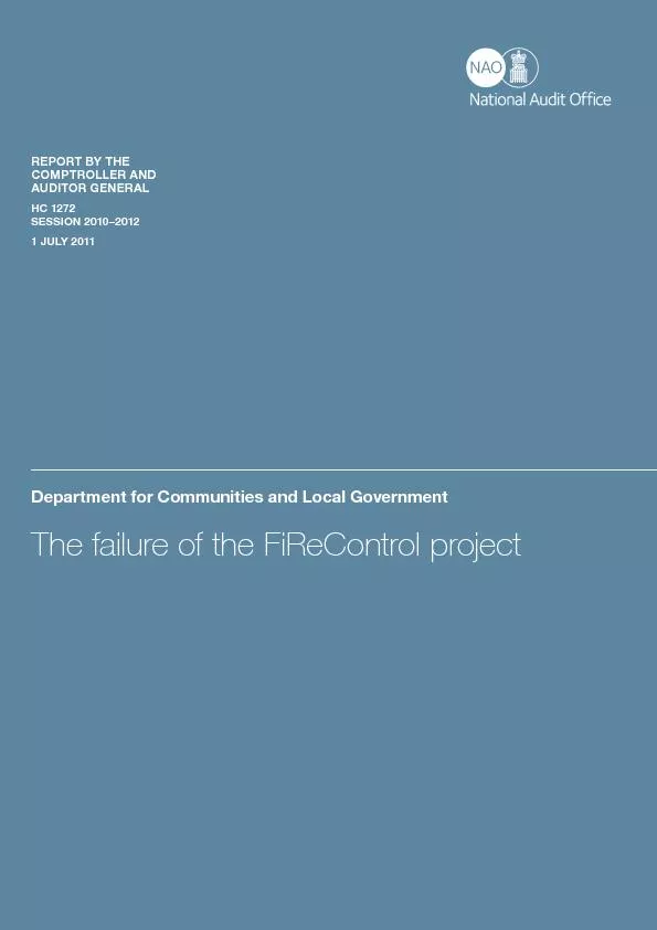 Department for Communities and Local GovernmentThe failure of the FiRe