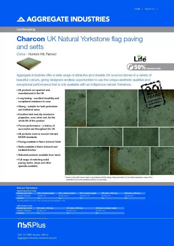 Charcon UK Natural Yorkstone flag paving
