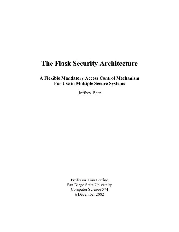 The Flask Security Architecture