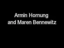 Armin Hornung and Maren Bennewitz