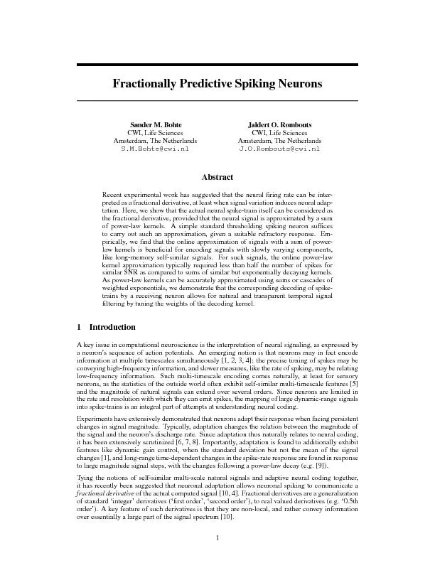 FractionallyPredictiveSpikingNeurons