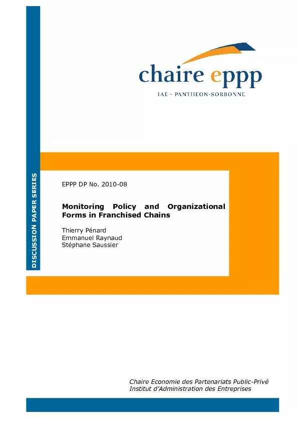 Monitoring Policy and Organizational