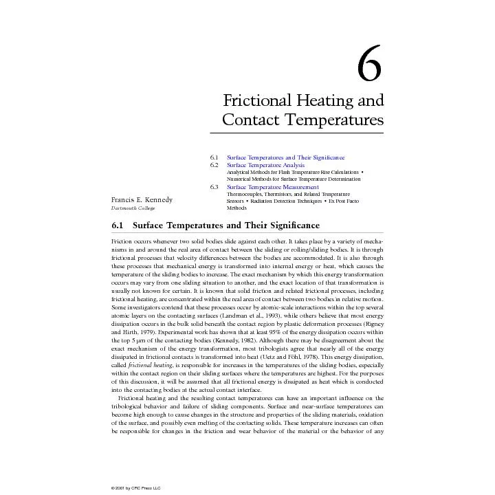 6 Frictional Heating and