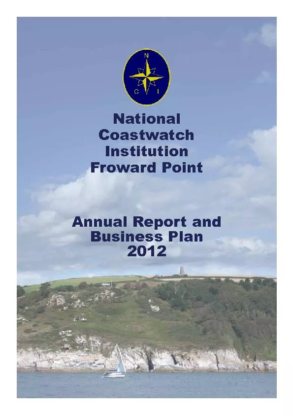 National CoastwatchFroward PointAnnual Report and