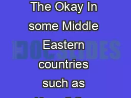 Innocent gestures that mean rude things abroad  The Okay In some Middle Eastern countries