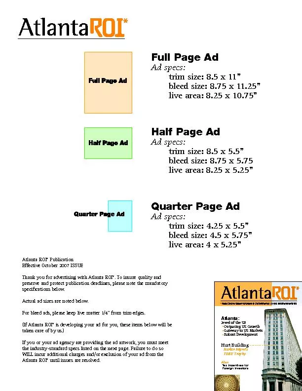 Quarter Page Ad