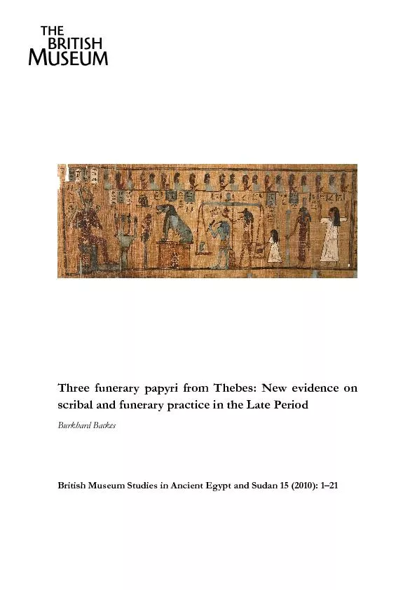 British Museum Studies in Ancient Egypt and Sudan 15 (2010): 1–21