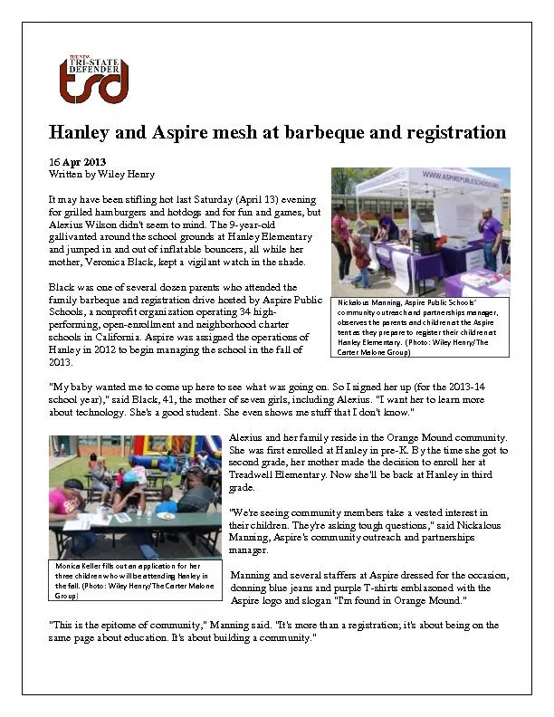 Hanley and Aspire mesh at barbeque and registration