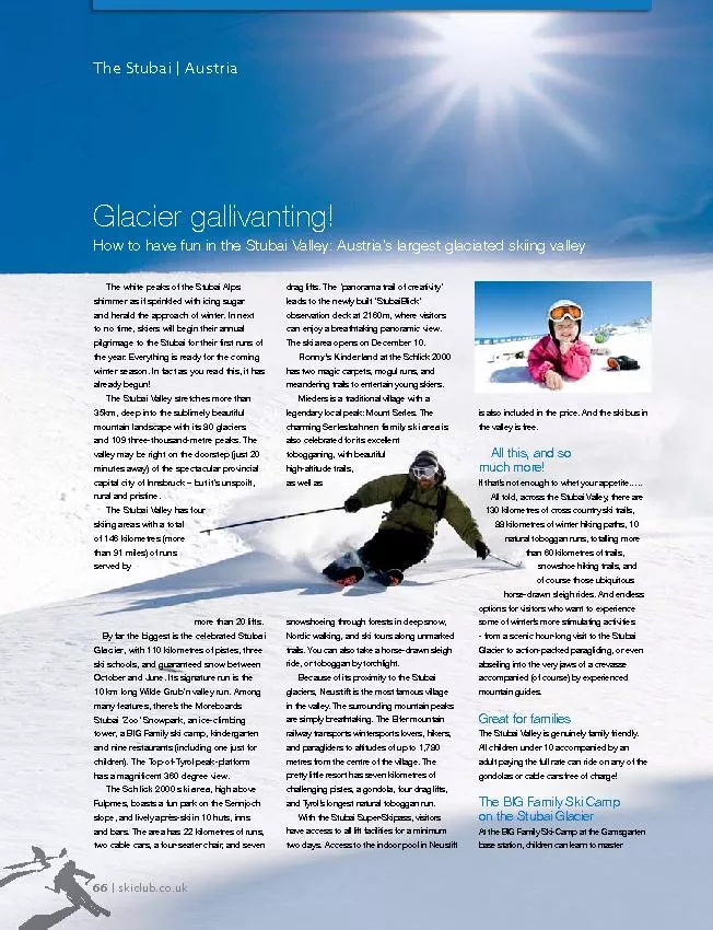 The Stubai | Austria66 | skiclub.co.uk