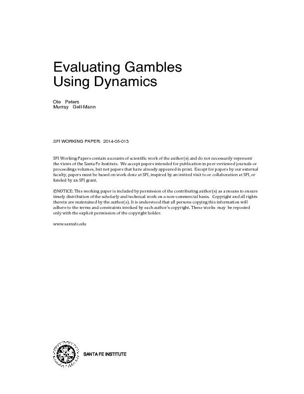 PDF-EvaluatinggamblesusingdynamicsOlePetersa,b,MurrayGell-MannbaLondonMath thumbnail