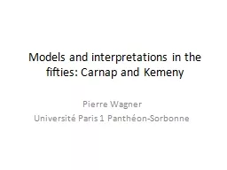 Models and interpretations in the fifties: