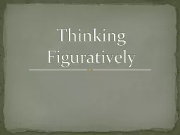 Thinking Figuratively