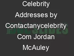 The Celebrity Black Book  Over  Celebrity Addresses by Contactanycelebrity Com Jordan