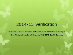 2014-15 Verification