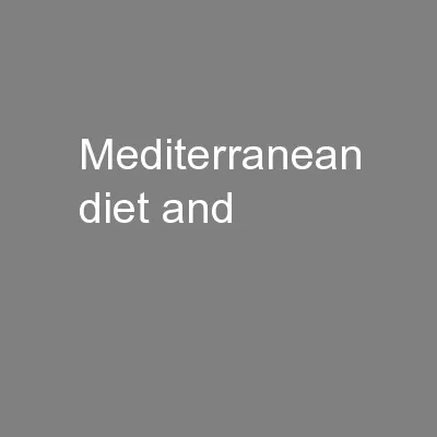 Mediterranean diet and