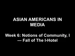 ASIAN AMERICANS IN MEDIA