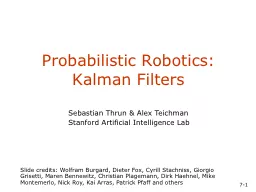 Probabilistic Robotics:
