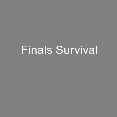 Finals Survival
