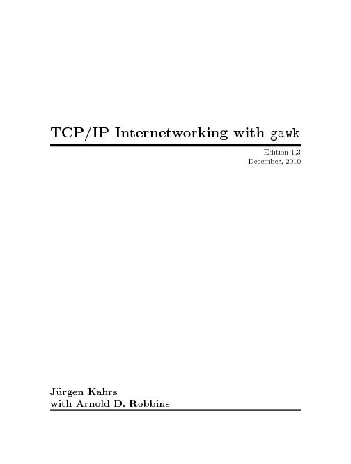 TCP/IPInternetworkingwithgawk