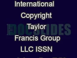Health Care for Women International    Copyright  Taylor  Francis Group LLC ISSN  print