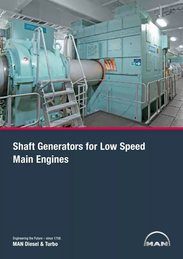 Shaft Generators for Low Speed