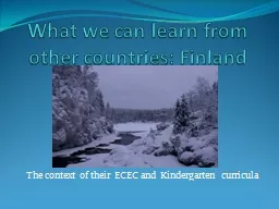 What we can learn from other countries: Finland