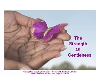 The Strength Of Gentleness