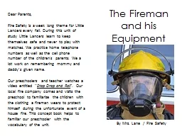 By Mrs. Lane  /  Fire Safety