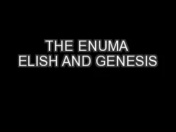 THE ENUMA ELISH AND GENESIS