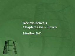 Review Genesis Chapters One - Eleven