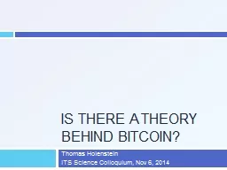 Is there a Theory behind Bitcoin?